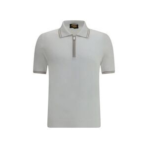 Svevo Knit Polo Shirt Zip Men White Polos
